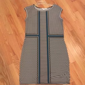 Polka dot sleeveless sheath dress - like new